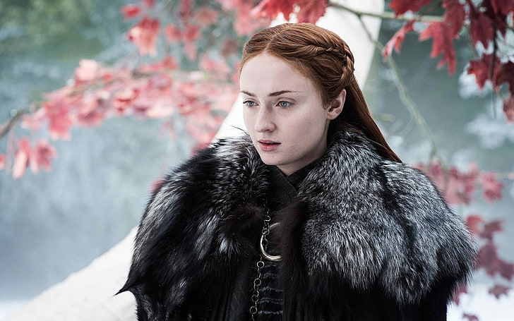 Sansa Stark, Sophie Turner, Game of Thrones, women, redhead, HD wallpaper