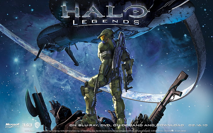 geek, Halo Legends, Master Chief, human representation, no people, HD wallpaper