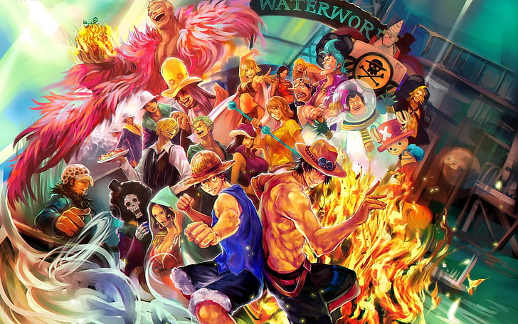 One Piece wallpaper, Anime, Brook (One Piece), Donquixote Doflamingo, HD wallpaper