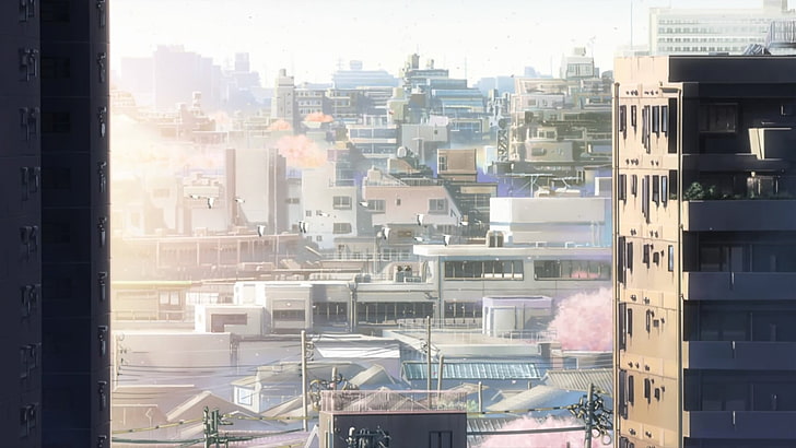 anime, Japan, The Garden of Words, cityscape, building exterior