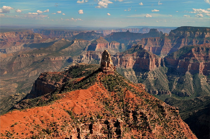 landscape, rock, Grand Canyon, rock formation, rock - object, HD wallpaper