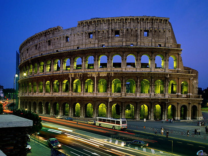 architecture, building, ancient, Rome, Colosseum