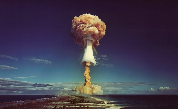 Atomic Bomb HD Wallpaper, nuclear bomb, Army, sky, cloud - sky, HD wallpaper