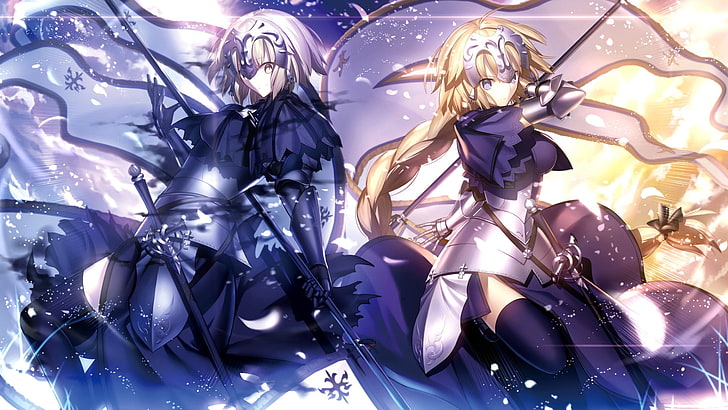 two girl characters digital wallpaper, Fate/Grand Order, Ruler (Fate/Grand Order)