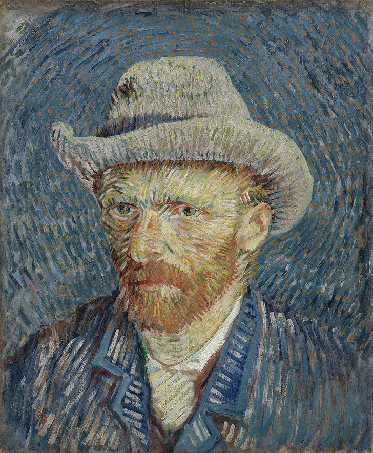 Vincent van Gogh, self portraits, oil painting, creativity, HD wallpaper