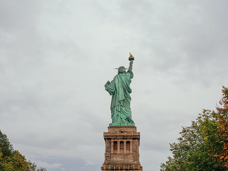 Statue of Liberty, new york, sculpture, new York City, famous Place, HD wallpaper