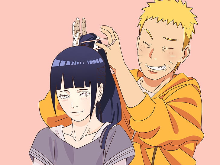 Naruto, Hinata Hyūga, Naruto Uzumaki, HD wallpaper