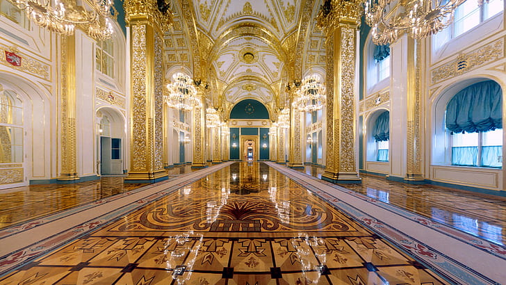Grand Kremlin Palace Andreevsky Hall 1, HD wallpaper