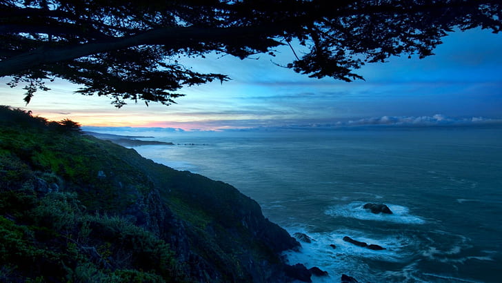 California Shores, oceans, coast, nature, nature and landscapes, HD wallpaper