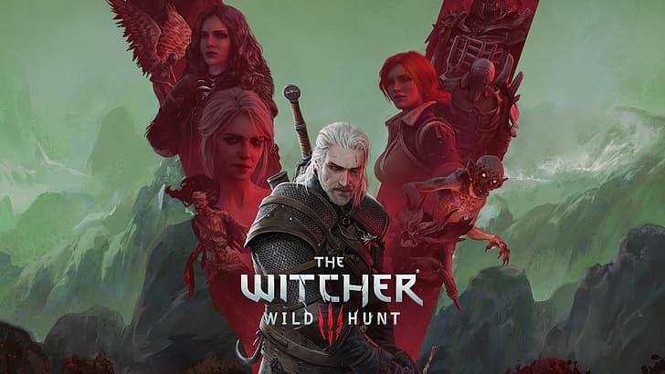 The Witcher, The Witcher 3: Wild Hunt, Geralt of Rivia, Cirilla Fiona Elen Riannon