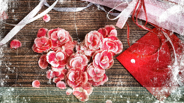 HD wallpaper: love letter, wood, old, heart, romantice, romatic, flowers |  Wallpaper Flare