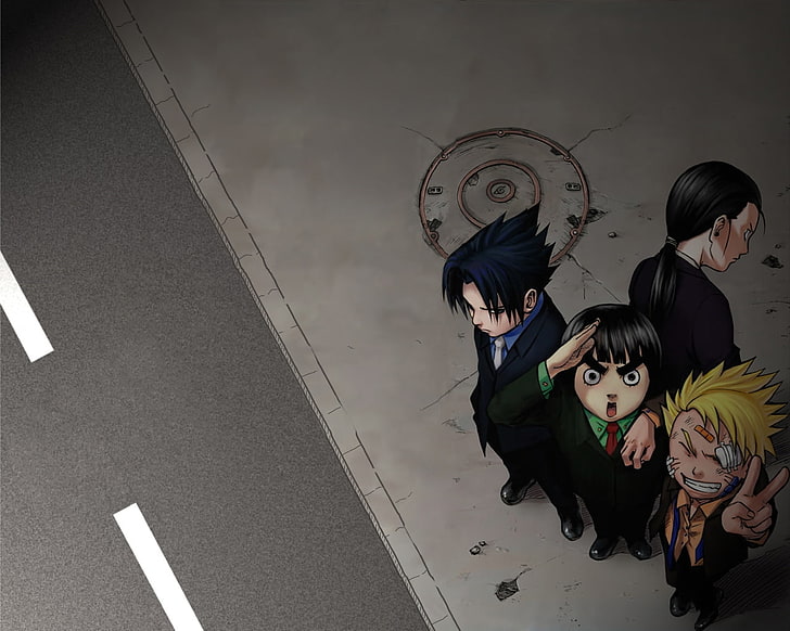 uchiha sasuke naruto shippuden rock lee hyuuga neji naruto uzumaki 1280x1024  Anime Naruto HD Art
