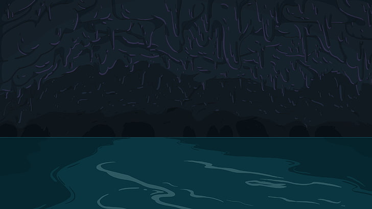 rippling body of water, Adventure Time, cartoon, pattern, no people, HD wallpaper