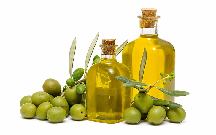 Food, Olive, Bottle, Oil, HD wallpaper