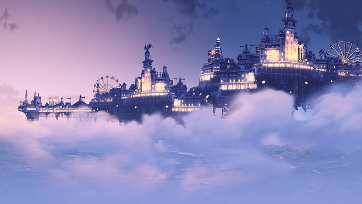 HD wallpaper: digital art, BioShock Infinite, clouds, video games, sky,  cityscape | Wallpaper Flare