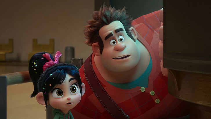 two male and girl cartoon characters, Ralph Breaks the Internet: Wreck-It Ralph 2