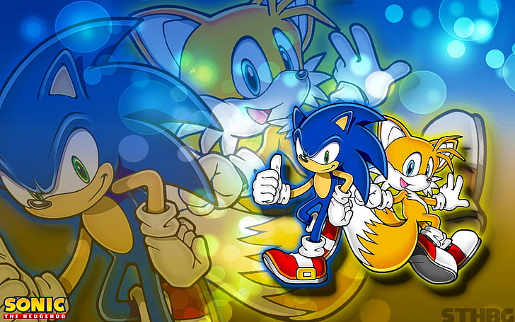 Sonic, Sonic the Hedgehog, Tails (character), animal representation, HD wallpaper