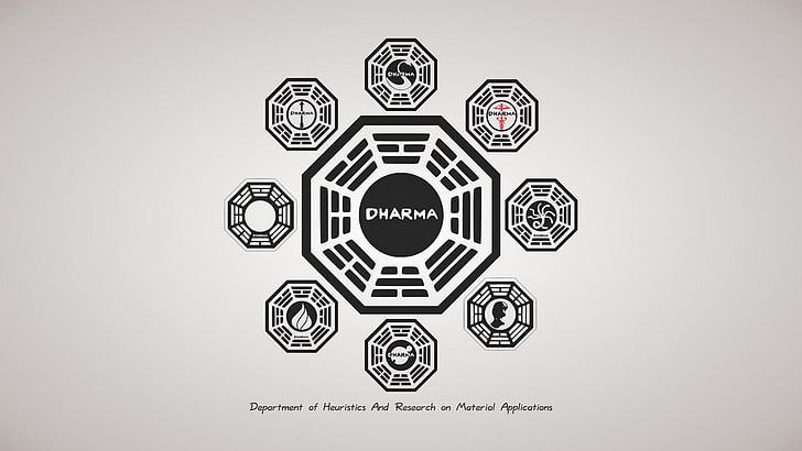 Lost, Dharma Initiative, creativity, design, pattern, geometric shape, HD wallpaper