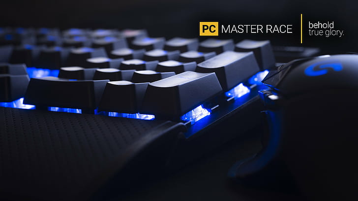 pc gaming master race keyboards technology computer mice hardware computer, HD wallpaper