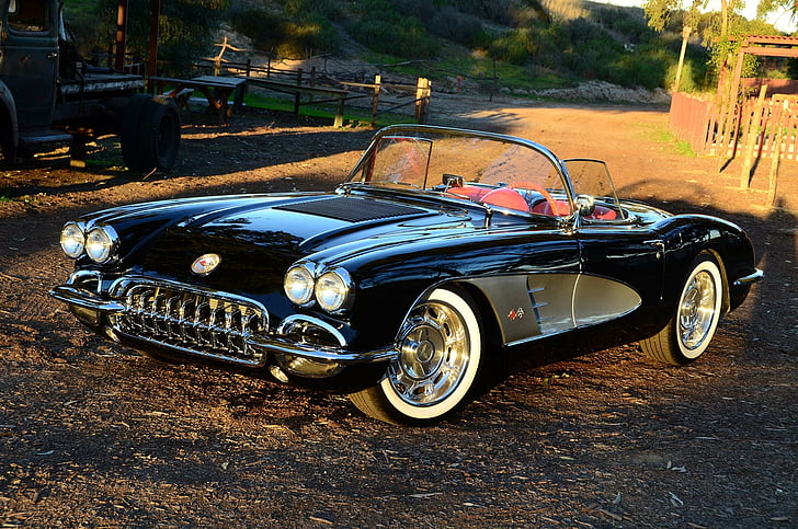 (c1), 1958, cars, chevy, corvette, modified