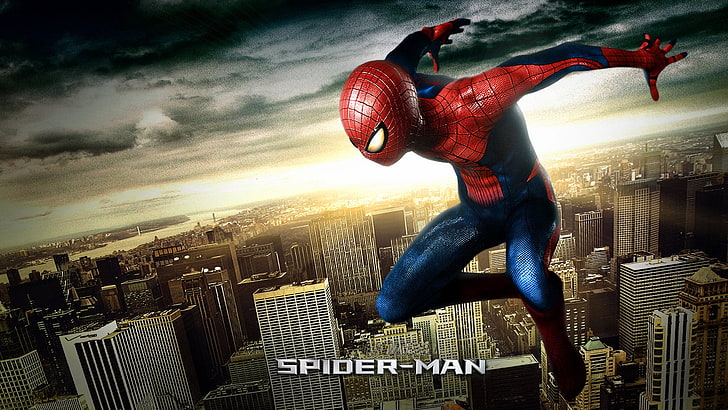 Spider-Man wallpaper, movies, digital art, superhero, building exterior, HD wallpaper