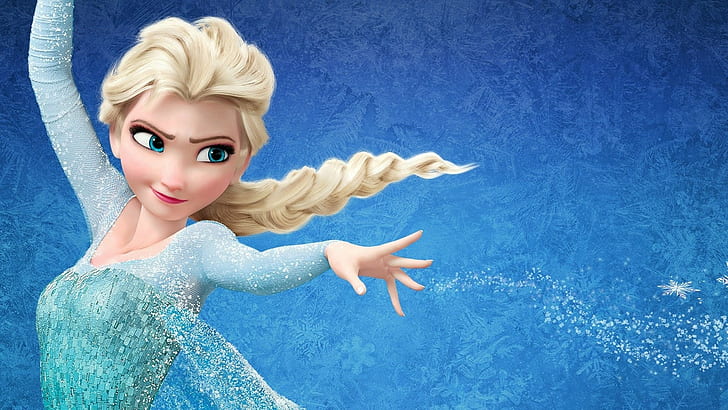 animated movies, Frozen (movie), Disney, Princess Elsa, HD wallpaper
