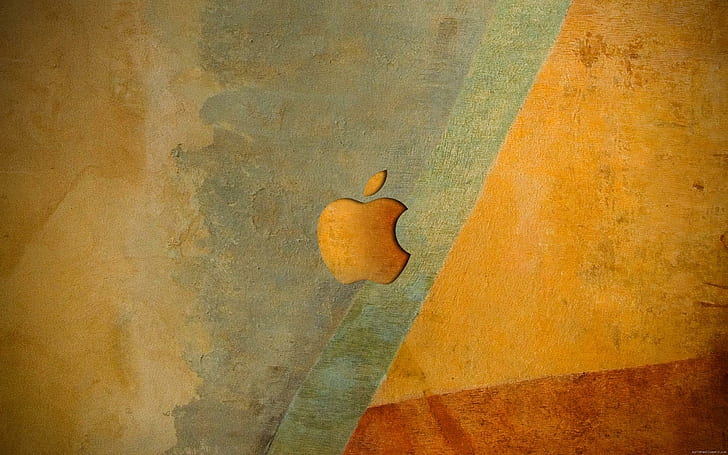 Apple logo on texture, itunes gift card, brand, HD wallpaper