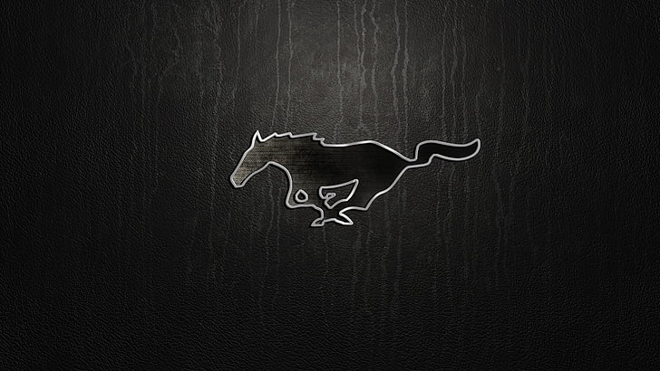 Ford Mustang, logo, blackboard, art and craft, no people, text, HD wallpaper
