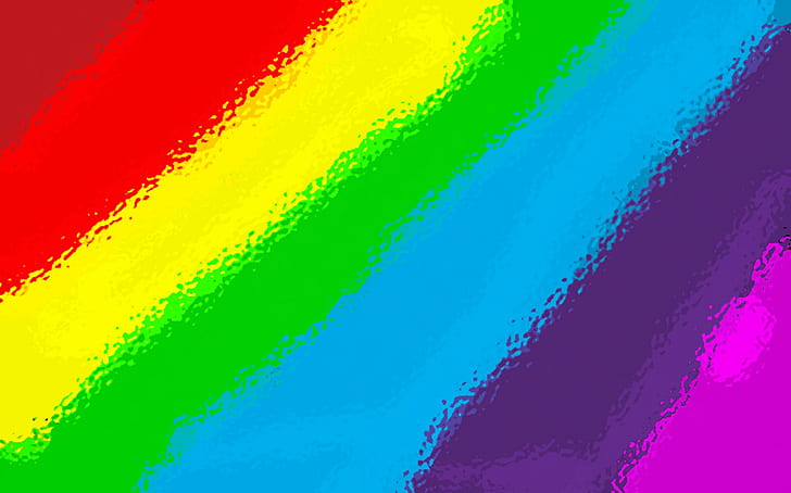 Rainbow Stripes, large, colour, 3d and abstract, HD wallpaper