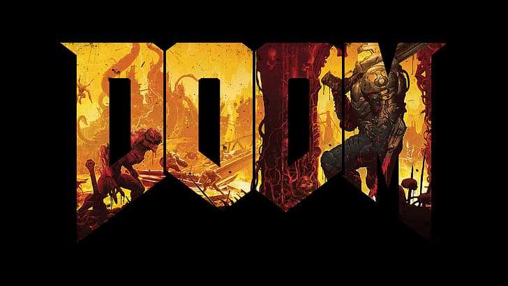 DOOM Eternal, Doom (game), Doom guy, Doom slayer, video games, HD wallpaper