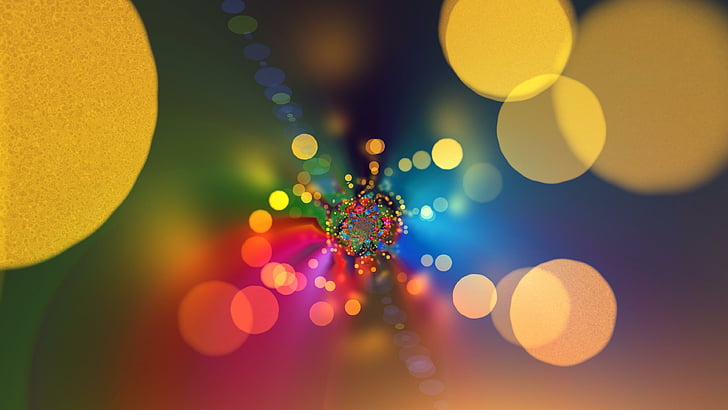 abstract, bokeh, lights, abstract art, colorful, highlight