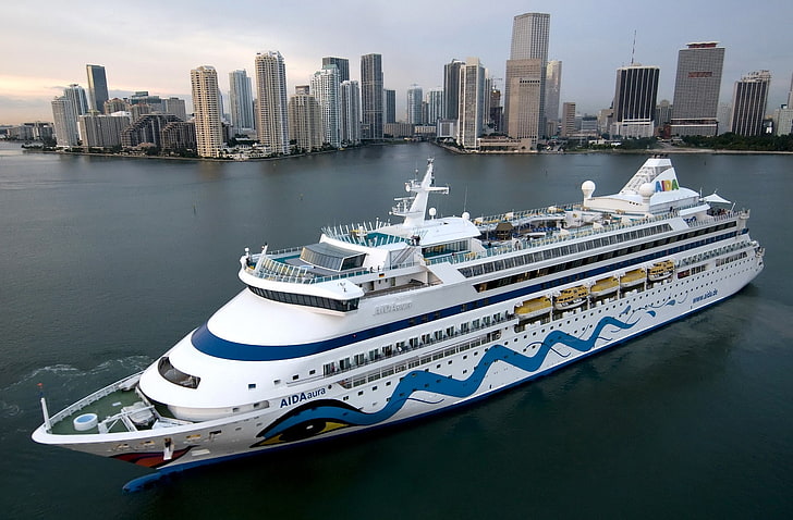 cruise ship, AIDA, vehicle, cityscape, building exterior, built structure, HD wallpaper
