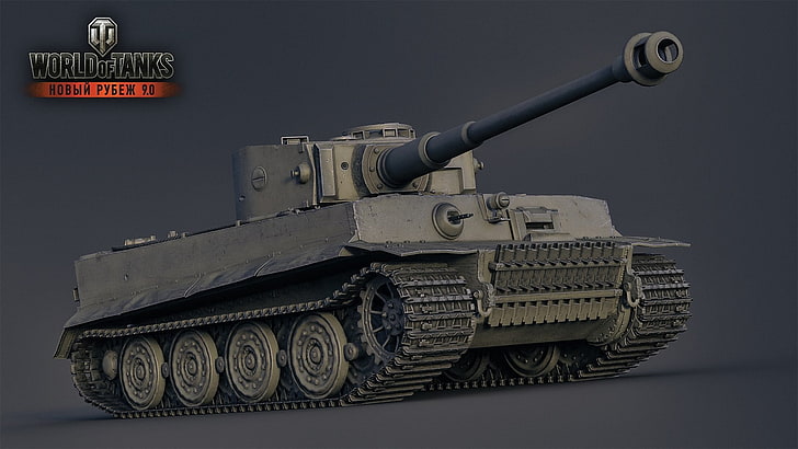 World of Tanks wallpaper, wargaming, video games, render, Tiger I, HD wallpaper