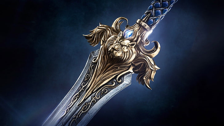 gray and gold sword illustration, Warcraft, World of Warcraft, HD wallpaper