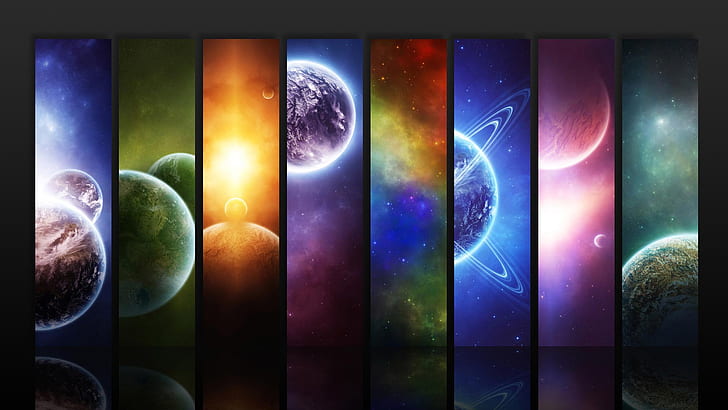 Space Rainbow HD, colors, HD wallpaper