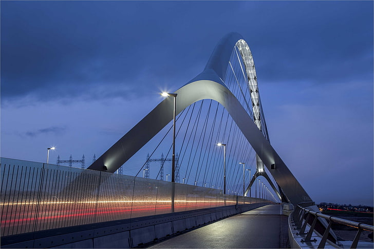 bridge, Netherlands, Holland, Nijmegen, HD wallpaper