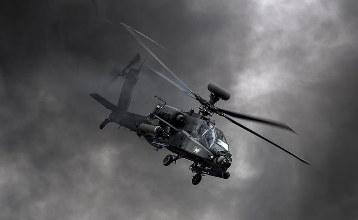 aircraft, Boeing Apache AH 64D, helicopters, military, war, HD wallpaper