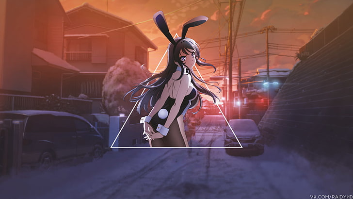 HD wallpaper: Anime, Rascal Does Not Dream of Bunny Girl Senpai, Blue Eyes  | Wallpaper Flare