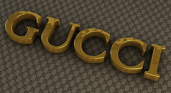 HD wallpaper: Gucci Logo, gold Gucci embossed logo, Artistic, 3D, studio,  brand | Wallpaper Flare