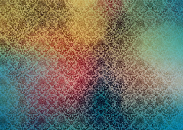 abstract painting, patterns, lines, spots, background, colorful, HD wallpaper
