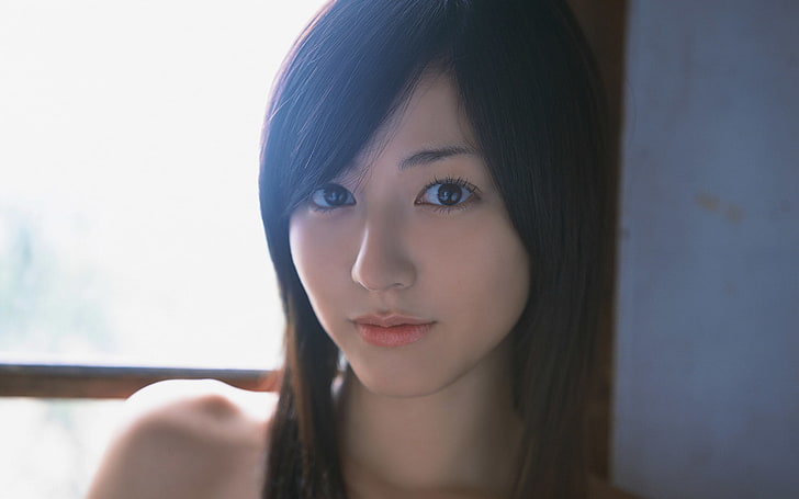Asian, women, Japan, Yumi Sugimoto, smiling, model, portrait, HD wallpaper