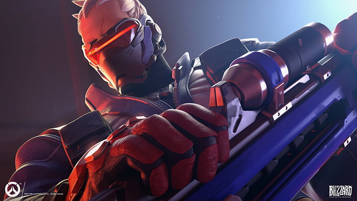 Blizzard Entertainment, Overwatch, Soldier: 76, sport, low angle view, HD wallpaper