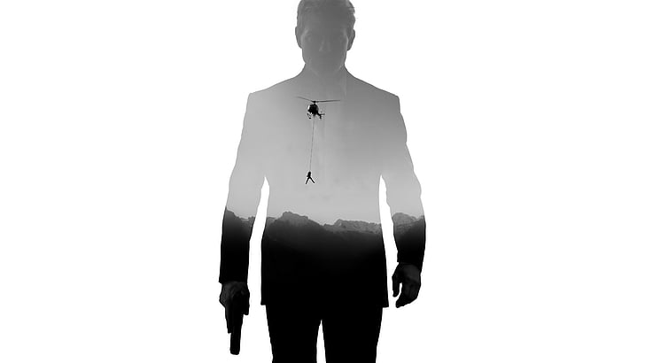 silhouette photo of man holding pistol, Mission: Impossible - Fallout, HD wallpaper