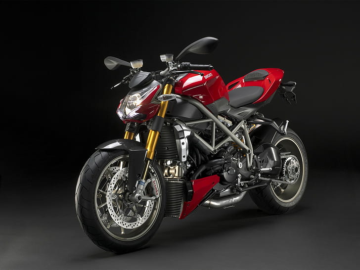 Ducati Streetfighter HD, black and red sports bike, bikes, motorcycles