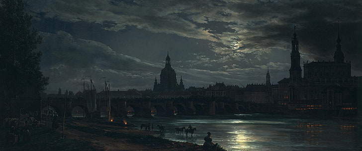 classic art, Dresden, ultrawide