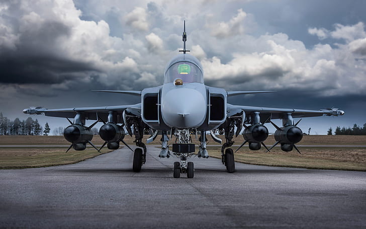 Jet Fighters, Saab JAS 39 Gripen, Aircraft, Warplane, HD wallpaper