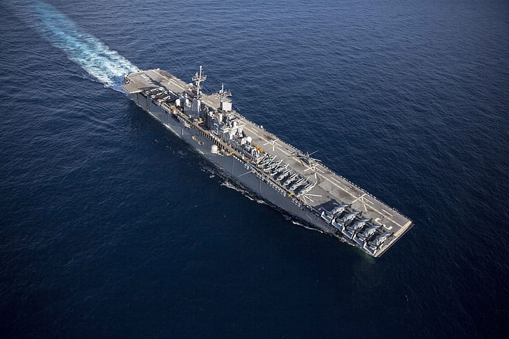 USS Kearsarge, United States Navy, aircraft carrier, ship, HD wallpaper