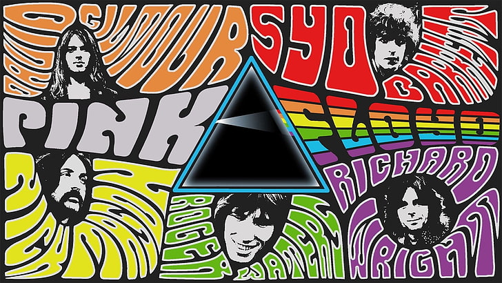pink floyd  backgrounds desktop, multi colored, wall - building feature