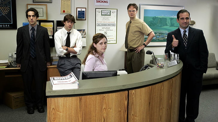 TV Show, The Office (US), B.J. Novak, Dwight Schrute, Jenna Fischer