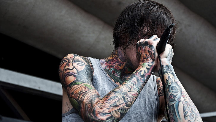 HD wallpaper Mitch Lucker Suicide Silence tattoo one person fashion   Wallpaper Flare